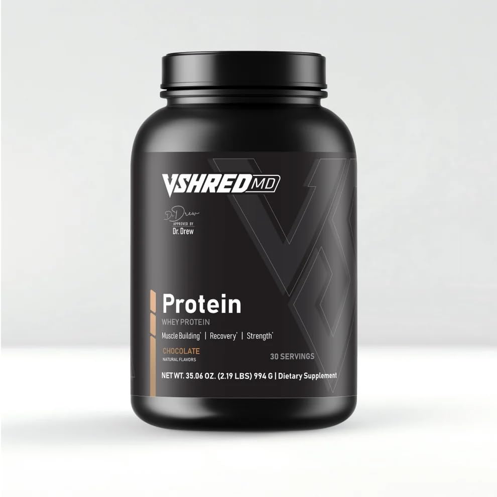 VShred MD Chocolate Whey Protein Powder, 35.06 Servings
