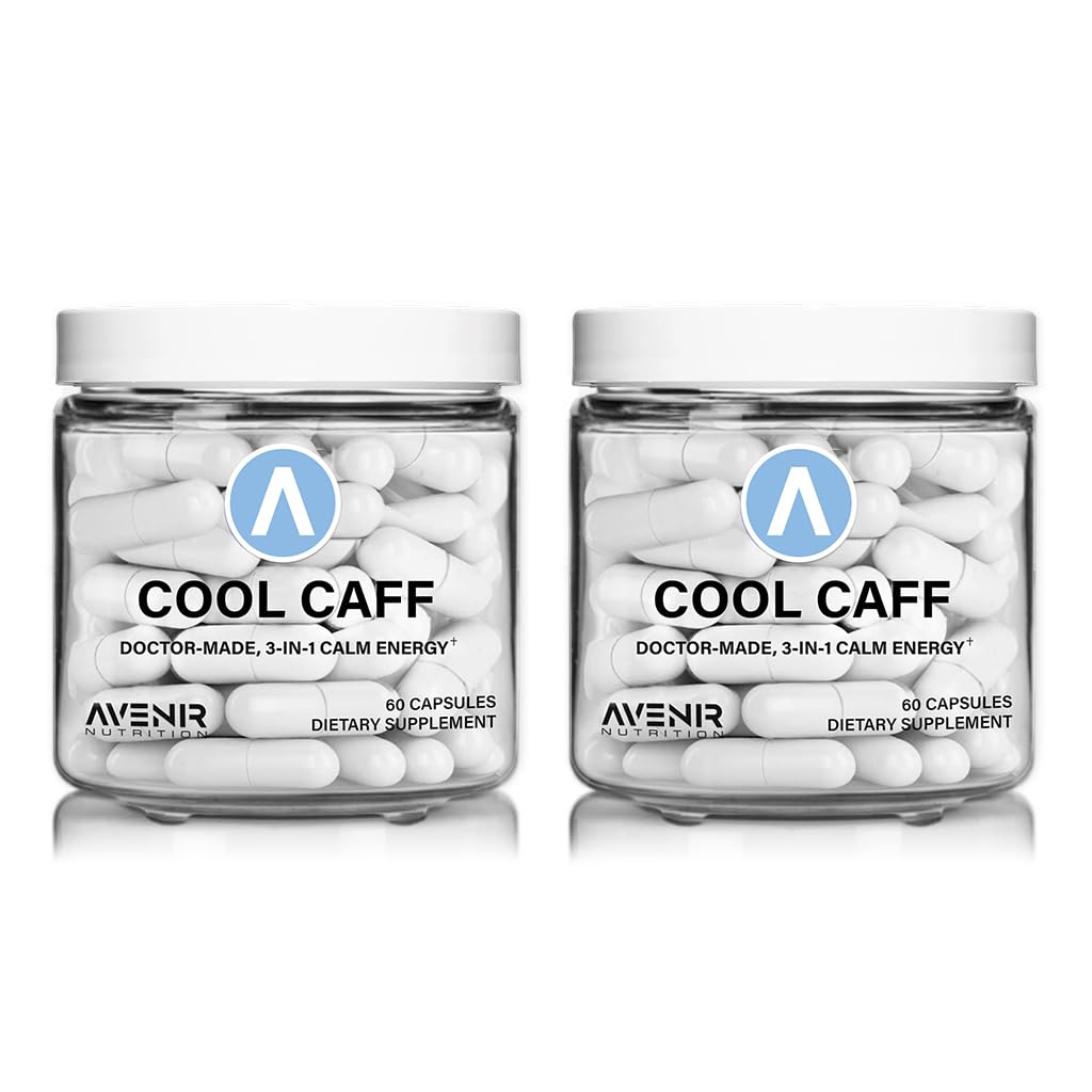 Avenir Nutrition Cool Caff Energy Supplements Capsules 120 Count