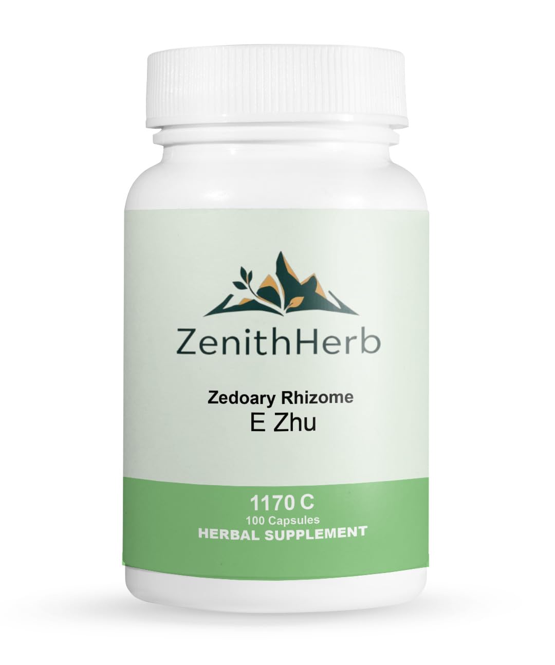 ZenithHerb Zedoary Rhizome/E Zhu Herbal Supplement Capsules, 100 Capsules