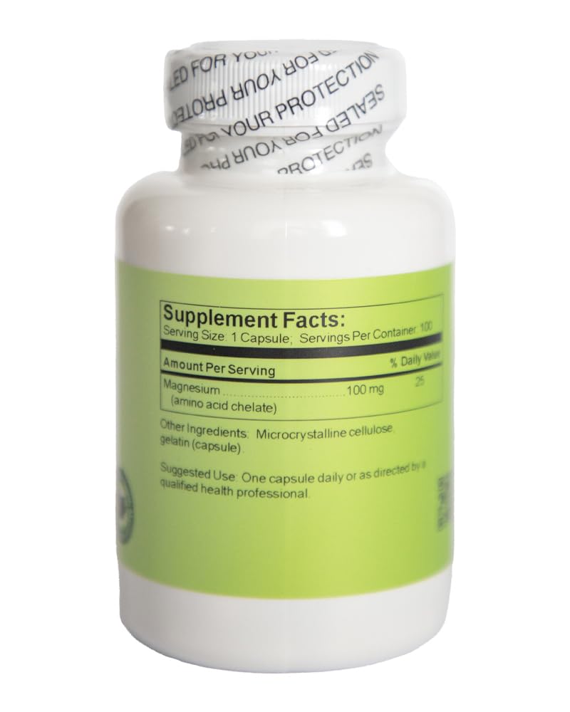 Time Laboratories Magnesium 100 mg Capsules, 1 Count