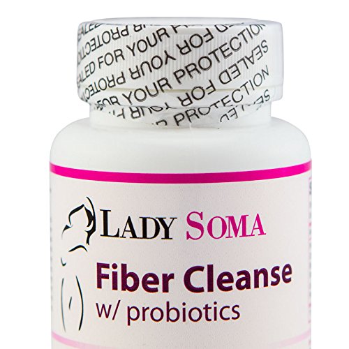 Lady Soma Fiber Cleanse for Women with Probiotics, 60 Capsules