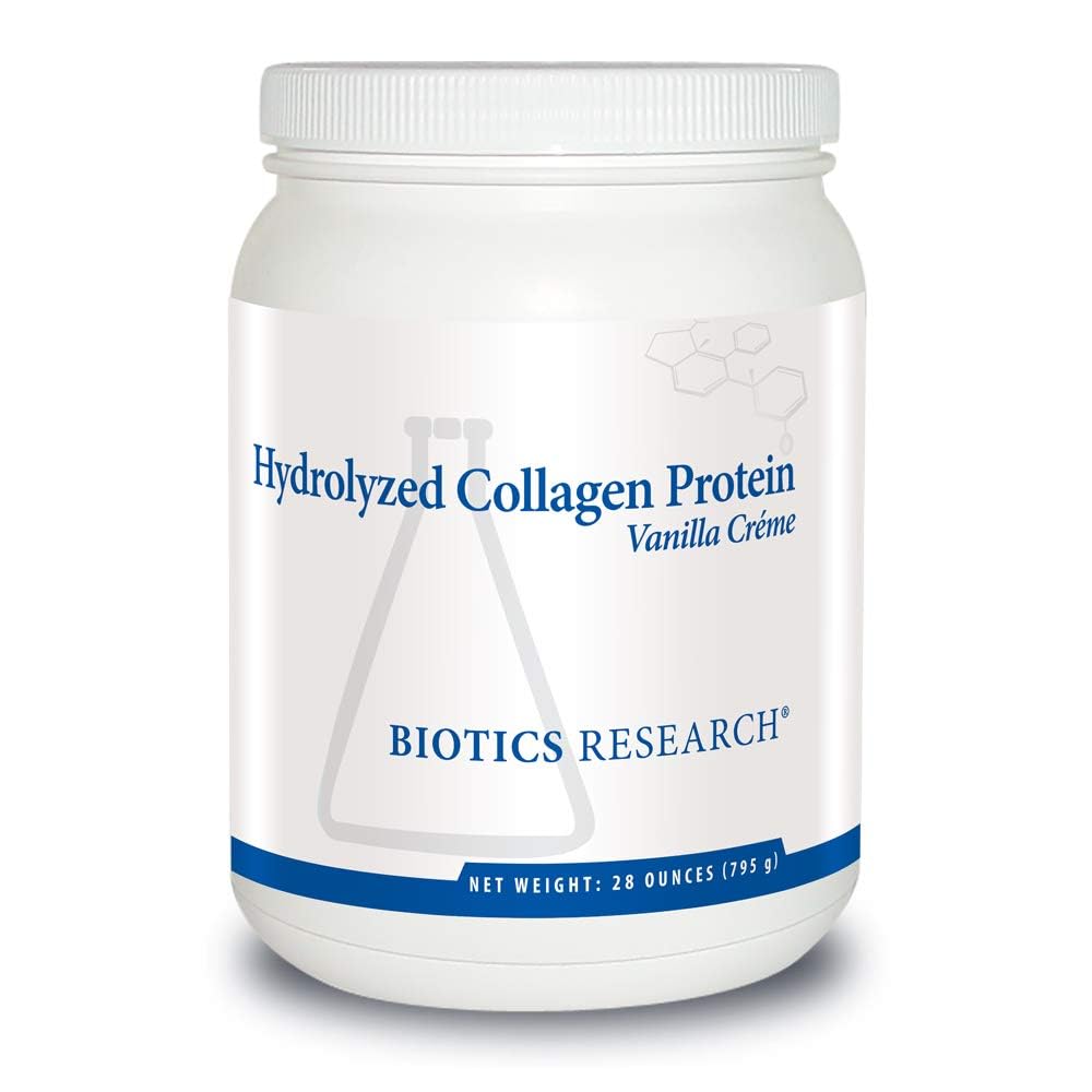 BIOTICS RESEARCH Hydrolyzed Collagen Protein Vanilla Powder 16 oz