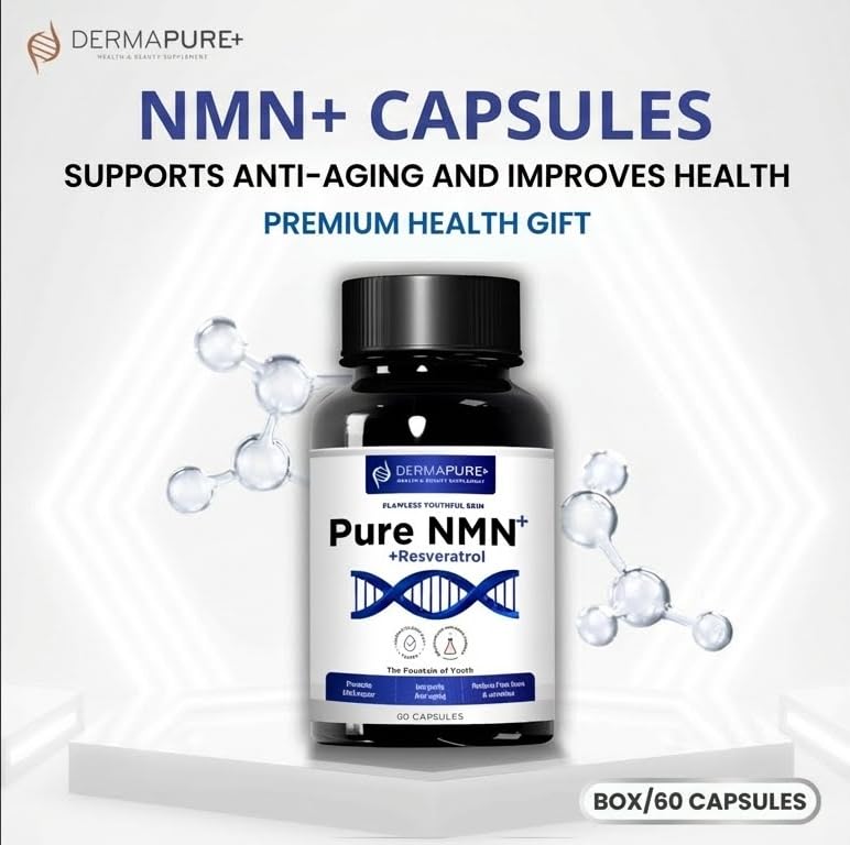 HVSun Dermapure NMN+ Supplement 4-in-1 Capsule, 60 Count