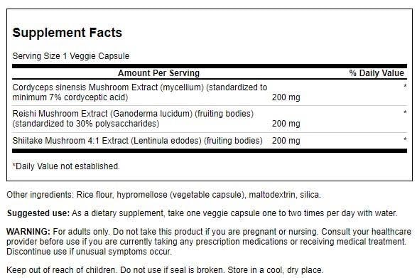 Swanson Cordyceps Complex Capsule 60 Count