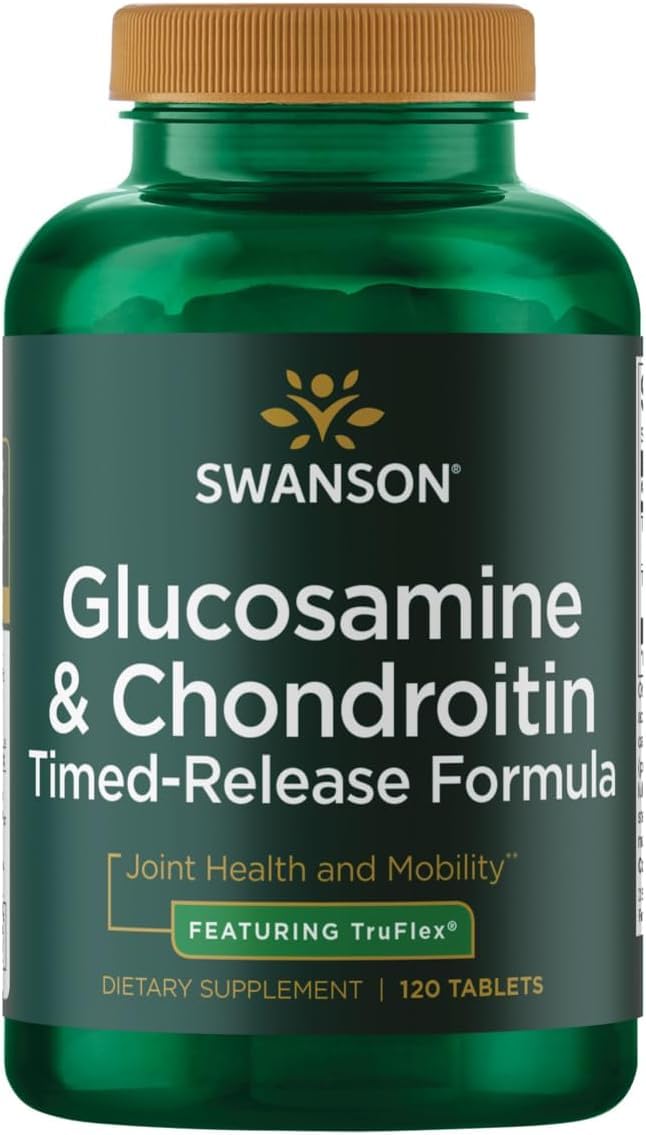 Swanson Timed-Release Glucosamine and Chondroitin 750/600 mg, 120 Tablets