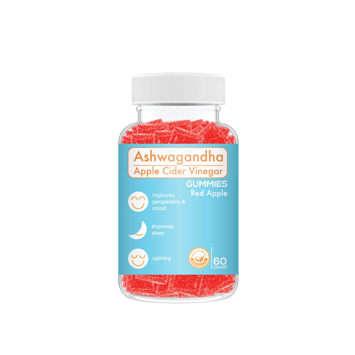 Safer Products Ashwagandha Apple Cider Vinegar Gummies 60 Count