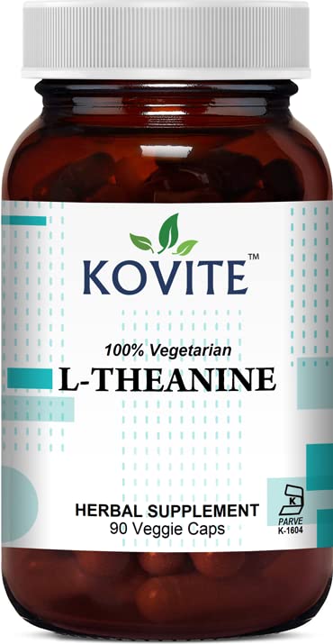 Kovite L-Theanine 200 mg Vegetable Capsules, 90