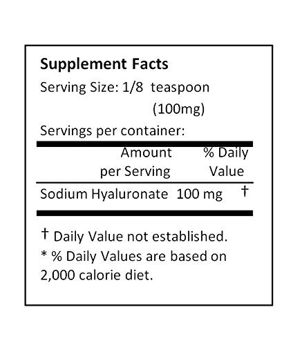NuSci Pure Hyaluronic Acid Sodium Hyaluronate Powder 17.637 oz