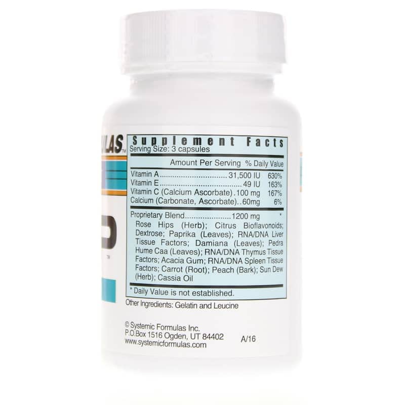 Systemic Formulas Bio Nutriment #101 Vitamin ACP 60 Capsules