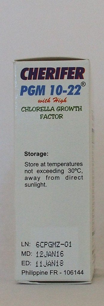 Cherifer PGM 10-22 with High Chlorella Growth Factor for Teenager Capsules, 30 Count