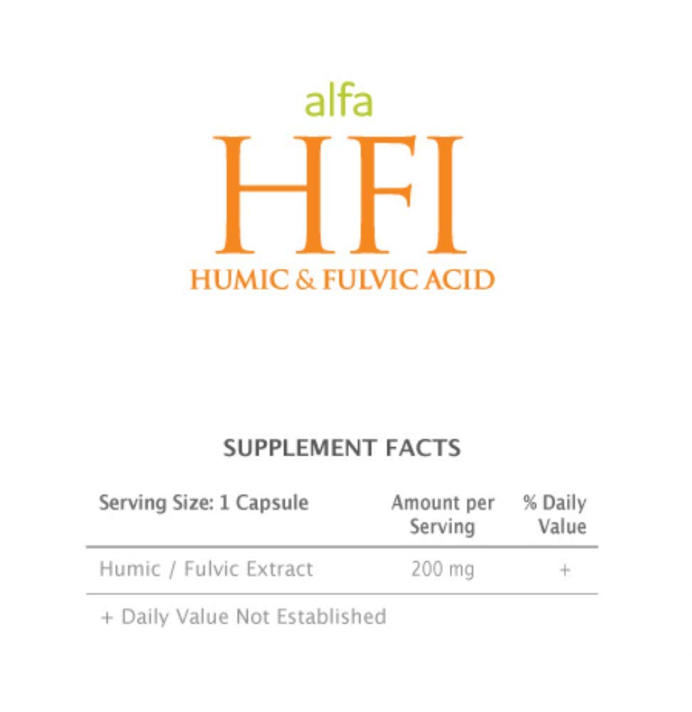 Enzacta Alfa HFI Humic and Fulvic Acid Capsules, 90 Capsules