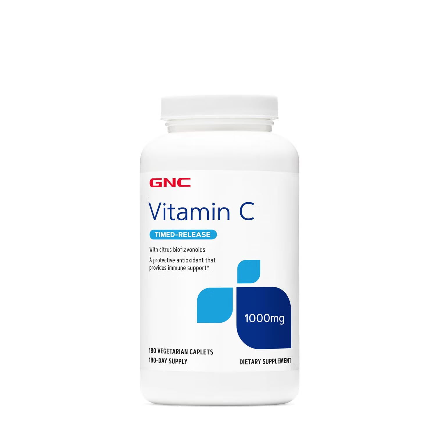 GNC Vitamin C Timed-Release 1000mg Caplets, 180 Count