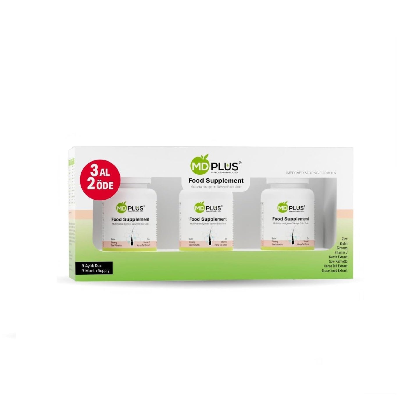 HairMD Md-Plus Hair Multivitamin Tablet 180 Tablets