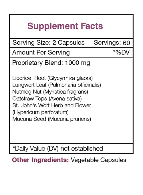 Secrets of the Tribe Quit Secret Nicotine Withdrawal Support Herbal Supplement Blend Capsules 120