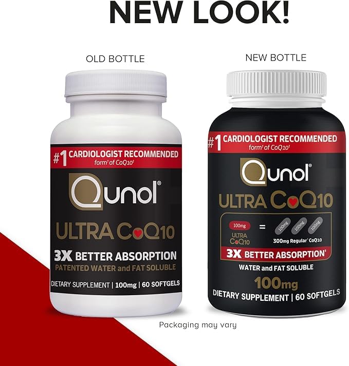 Qunol CoQ10 100mg Softgel, 60 Count