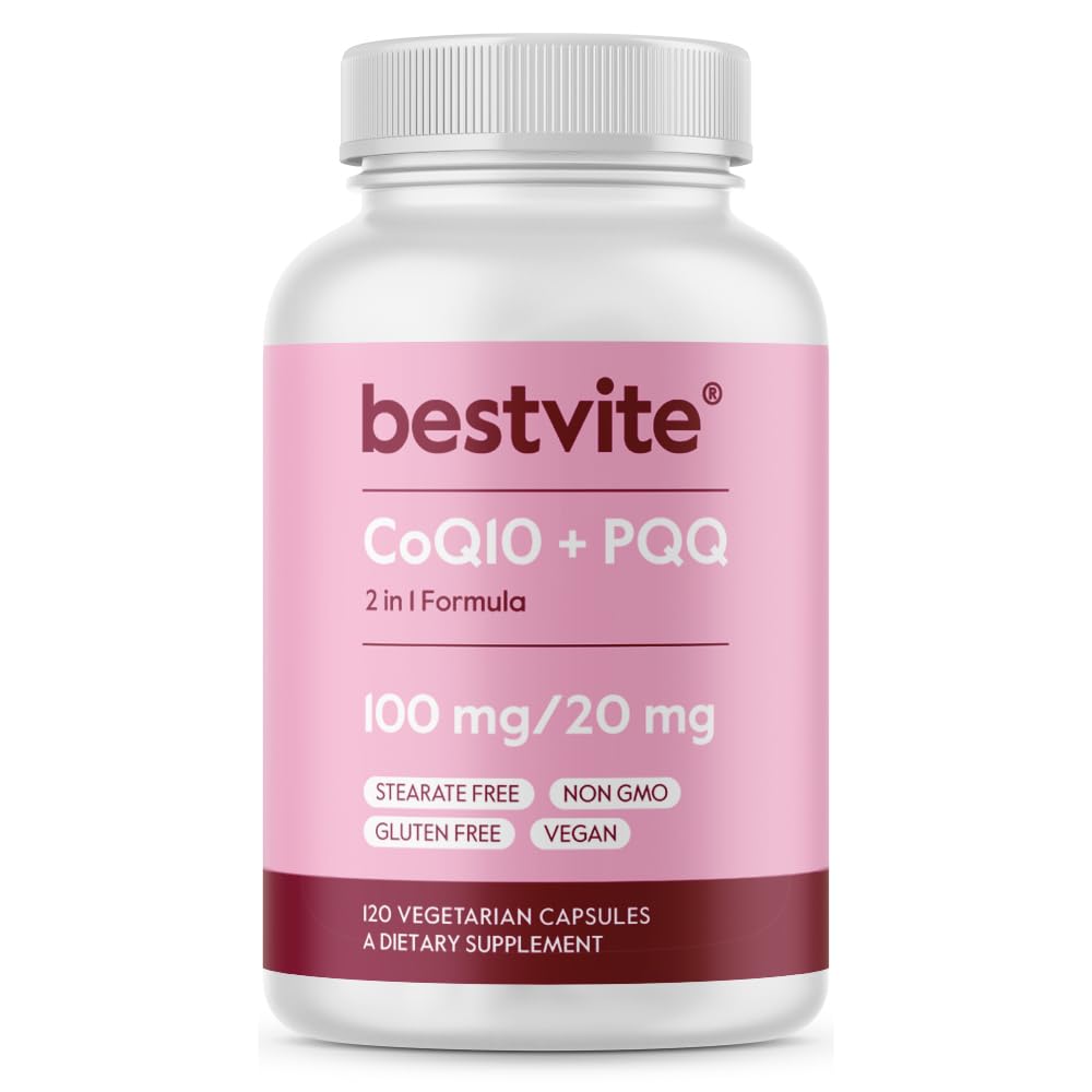 BESTVITE CoQ10 100mg with PQQ 20mg Capsule 120 Count