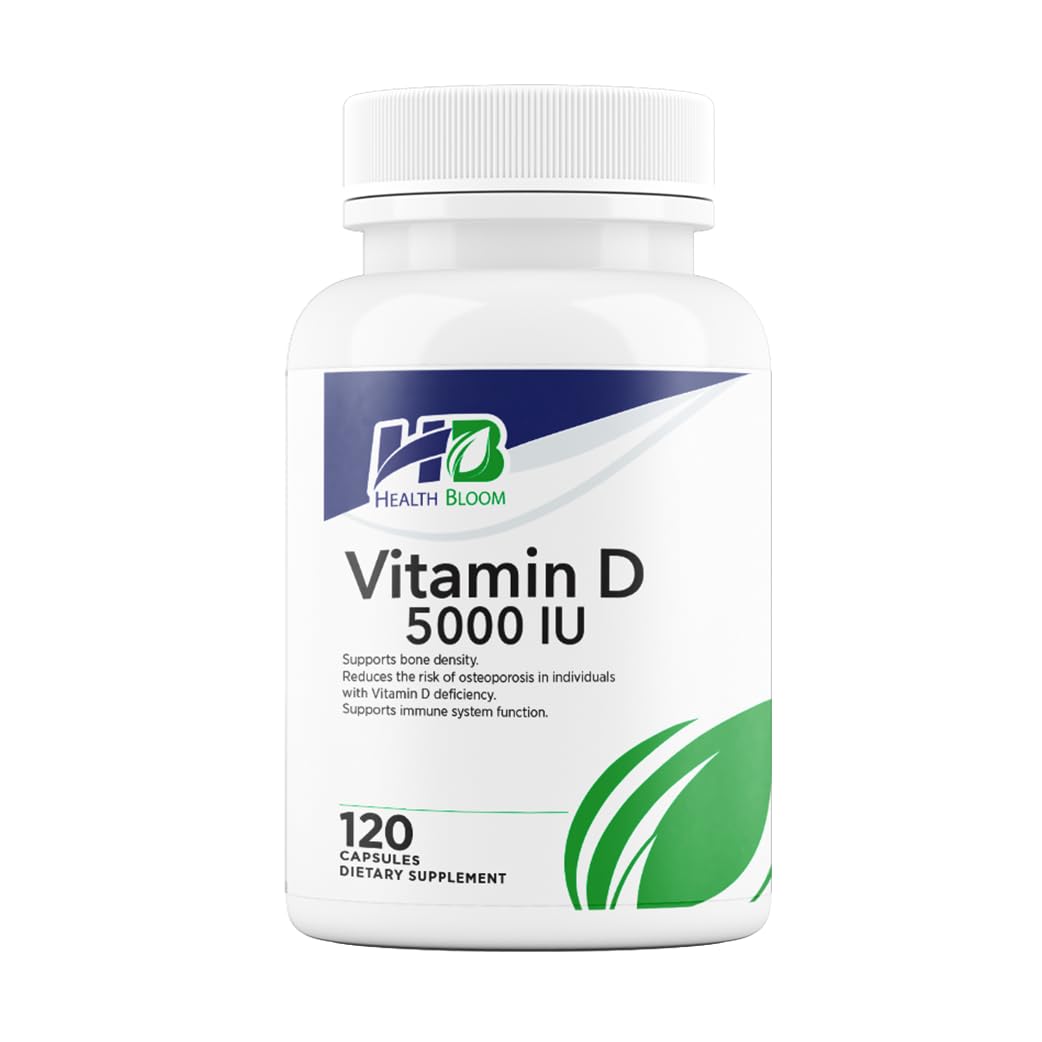 Health Bloom Inc. Vitamin D 5000IU Capsules 120