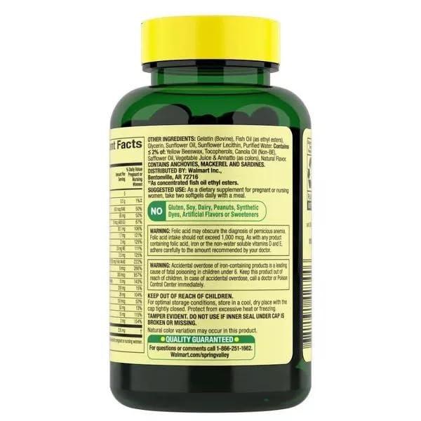 BASKETGOODS Mini Prenatal Vitamins for Women Softgel 120 Count