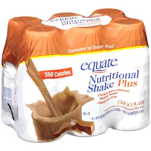 Equate Chocolate Nutritional Shake Plus Powder 48