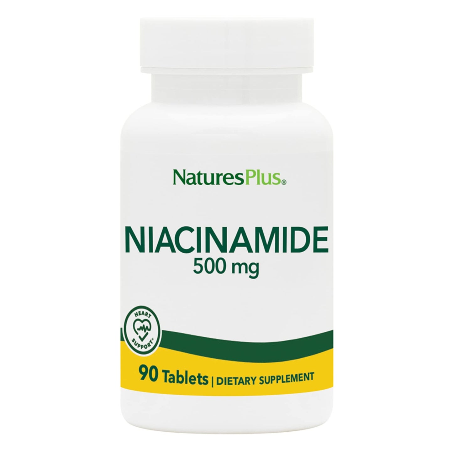 NaturesPlus Niacinamide 500 mg Vitamin B3 Tablet, 90 Tablets