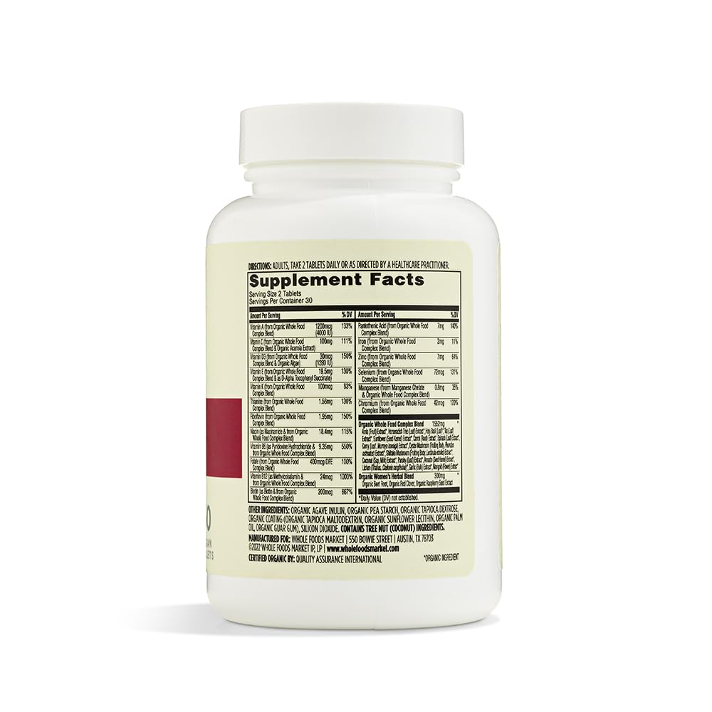 365 by Whole Foods Market Vitamin Multi Womens 40 Plus Food Cultured Tablet, 60 Count