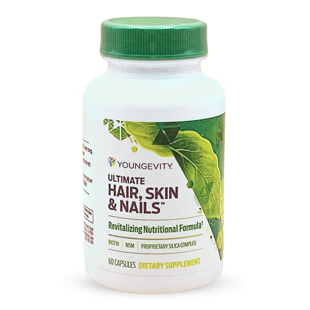 Youngevity Hair Skin and Nails Formula, 60 Capsules