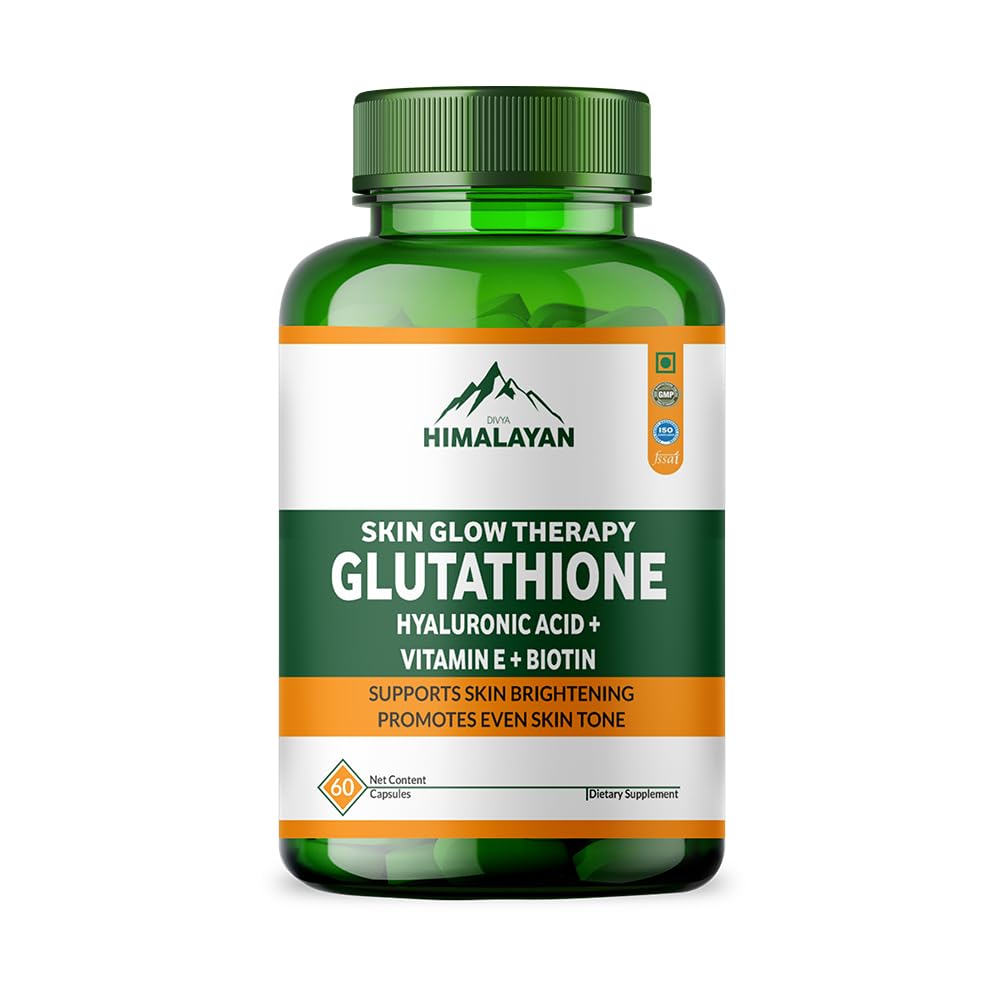 Divya Himalayan L-Glutathione 1000mg Capsules, 60 Count