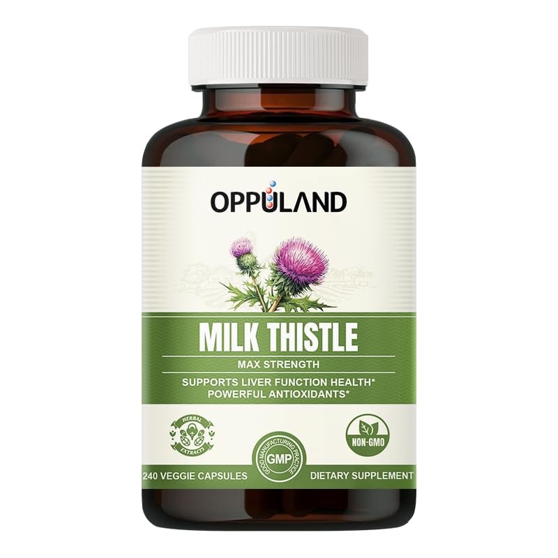 oppuland Milk Thistle Capsules 240 Count