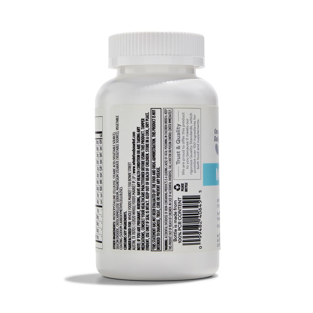 365 by Whole Foods Market Adult Multivitamin with Iron, 17 Essential Vitamins and Minerals, 180 Tablets