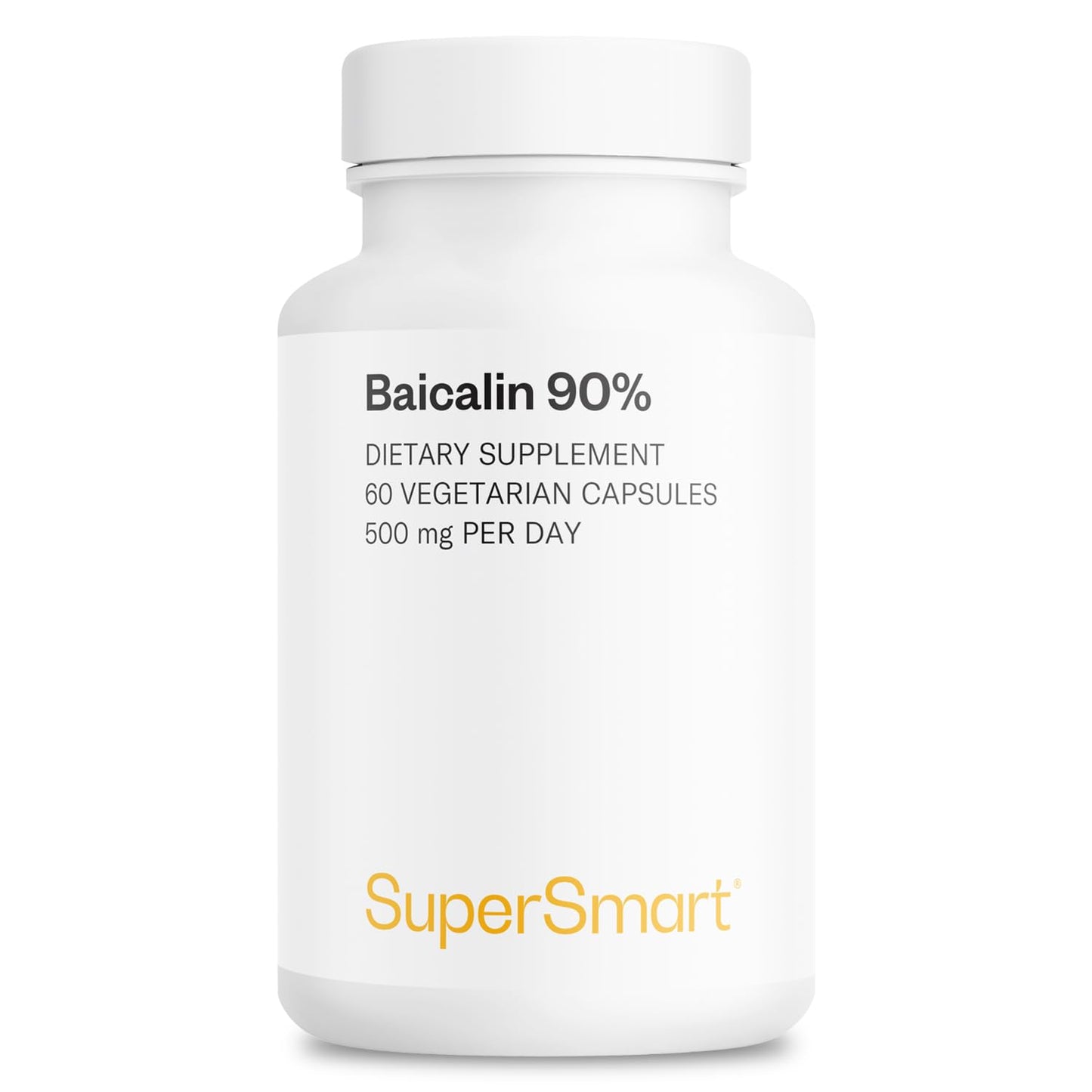 Supersmart Baicalin 90% 500mg Chinese Skullcap Extract Capsule 60 Count