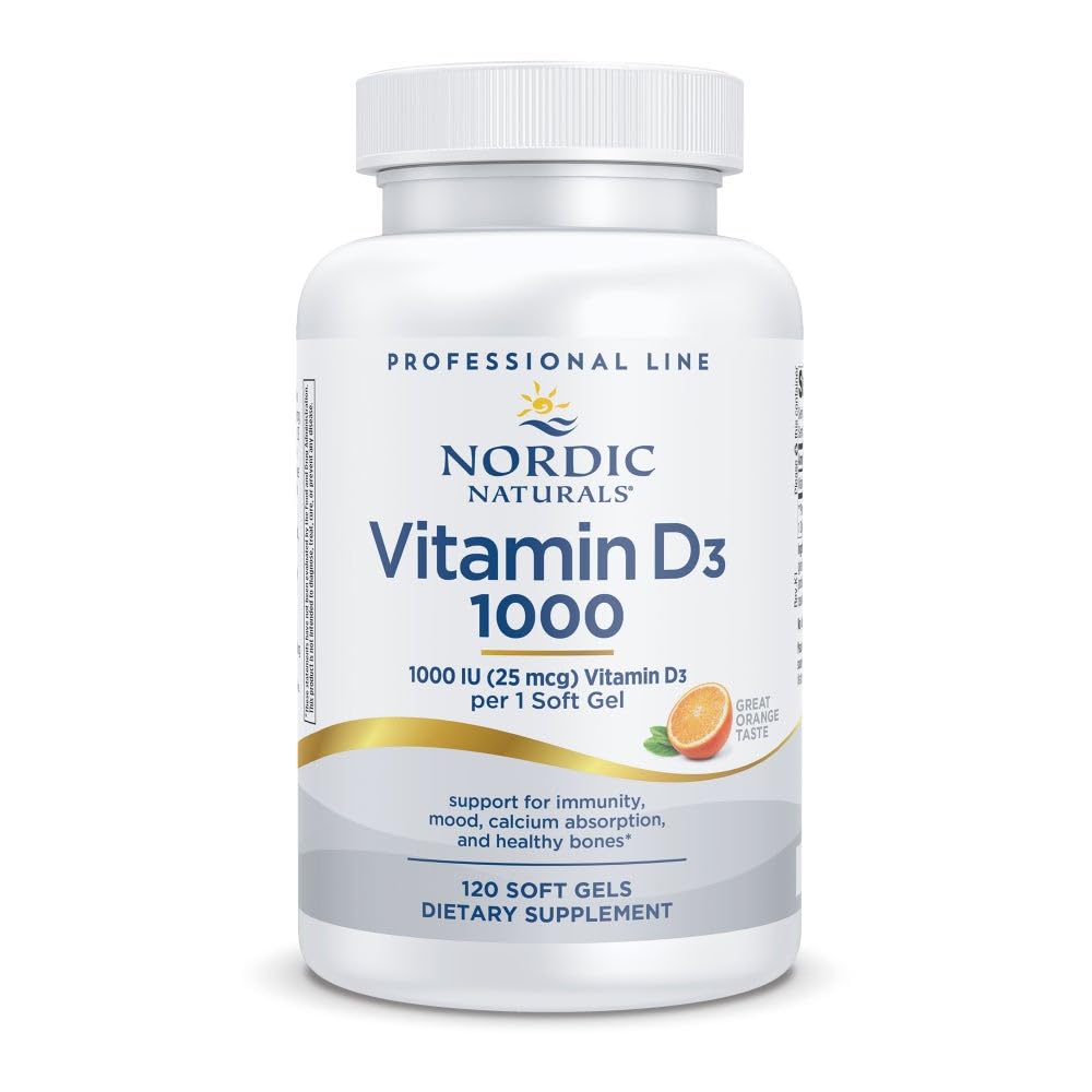 Nordic Naturals Pro Vitamin D3 1000 Softgels 120