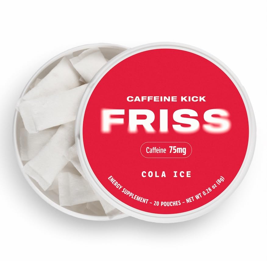 FRISS Caffeine Pouch 75mg Chewable, 20 Pouches