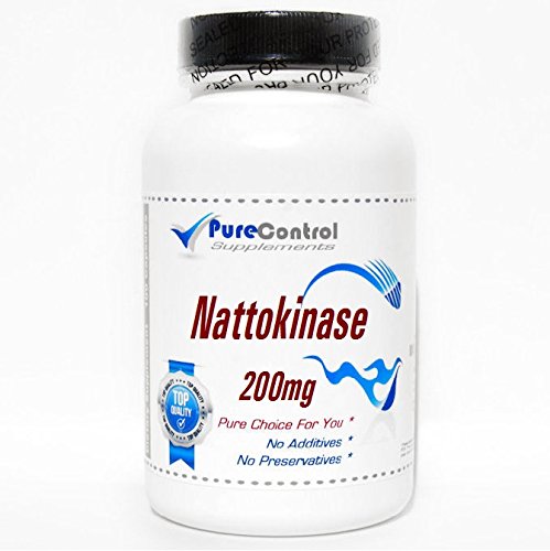 PureControl Supplements Nattokinase 200mg 4,000 Fibrinolytic Units, 1 Capsule