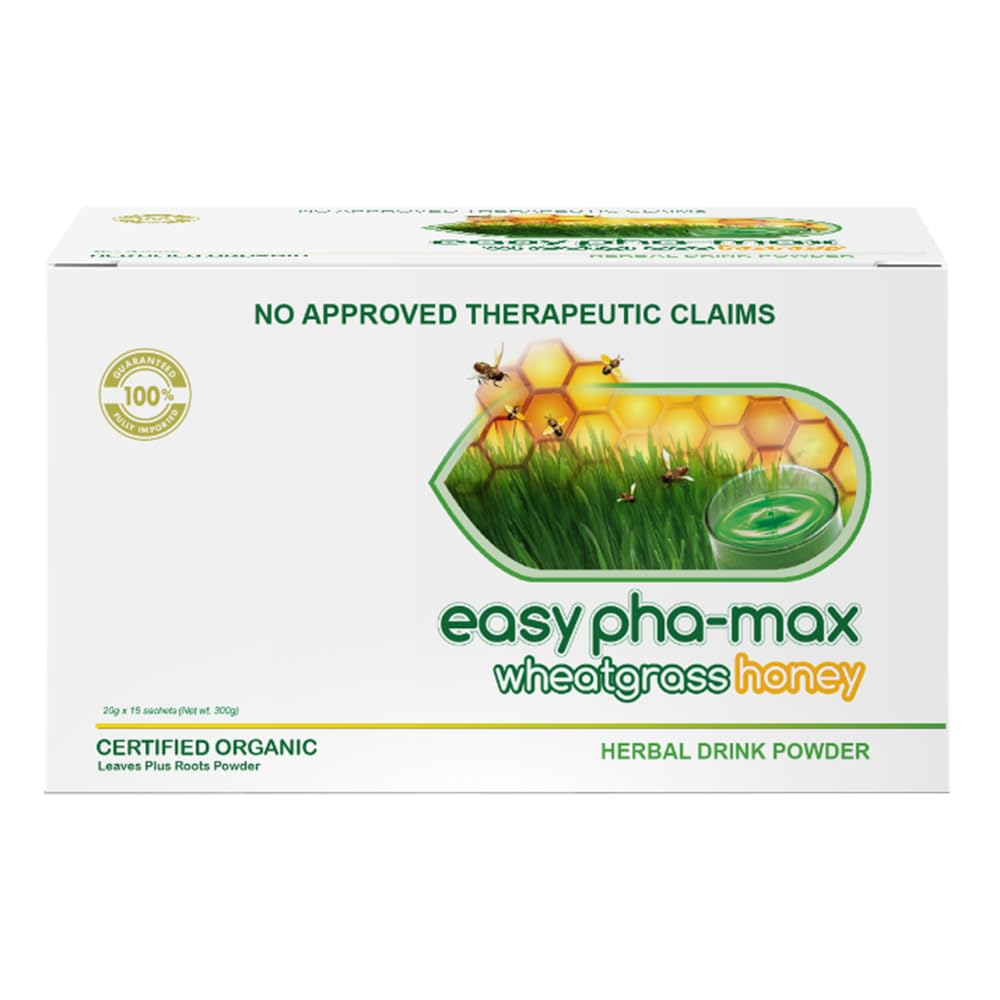 easy pha-max Organic Wheatgrass with Honey Powder, 10.5 Ounce