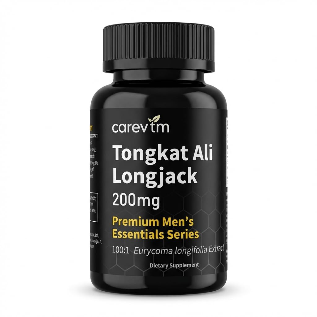 CAREVTM Tongkat Ali 500mg Enhanced with Tribulus Terrestris Liquid Extract Capsule 1 Count