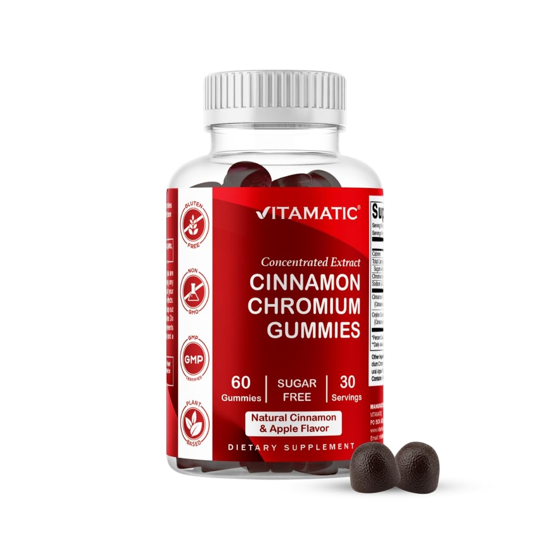 Vitamatic Cinnamon Chromium Gummies 60 Count