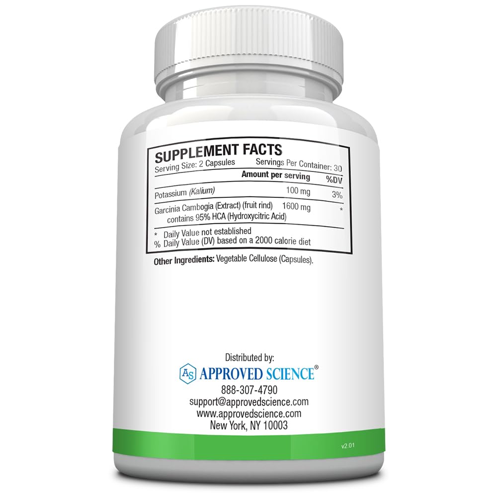 Approved Science Garcinia MD 95% HCA 1600mg Garcinia Cambogia Extract Capsules 360