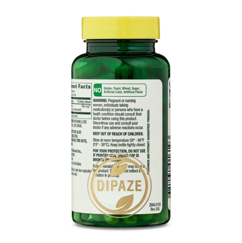 Dipaze Echinacea Capsule, 760 mg, 100 Count