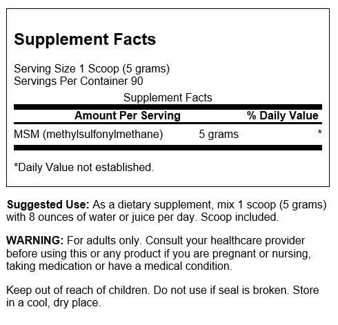 Swanson MSM Powder 16.0144 oz