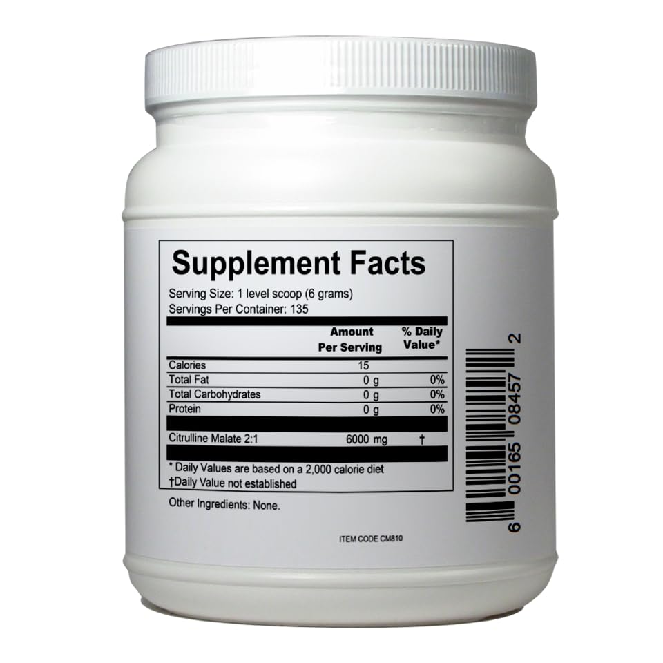NutriStand Citrulline Malate Powder 6000mg per Serving, 135 Servings, 810 g