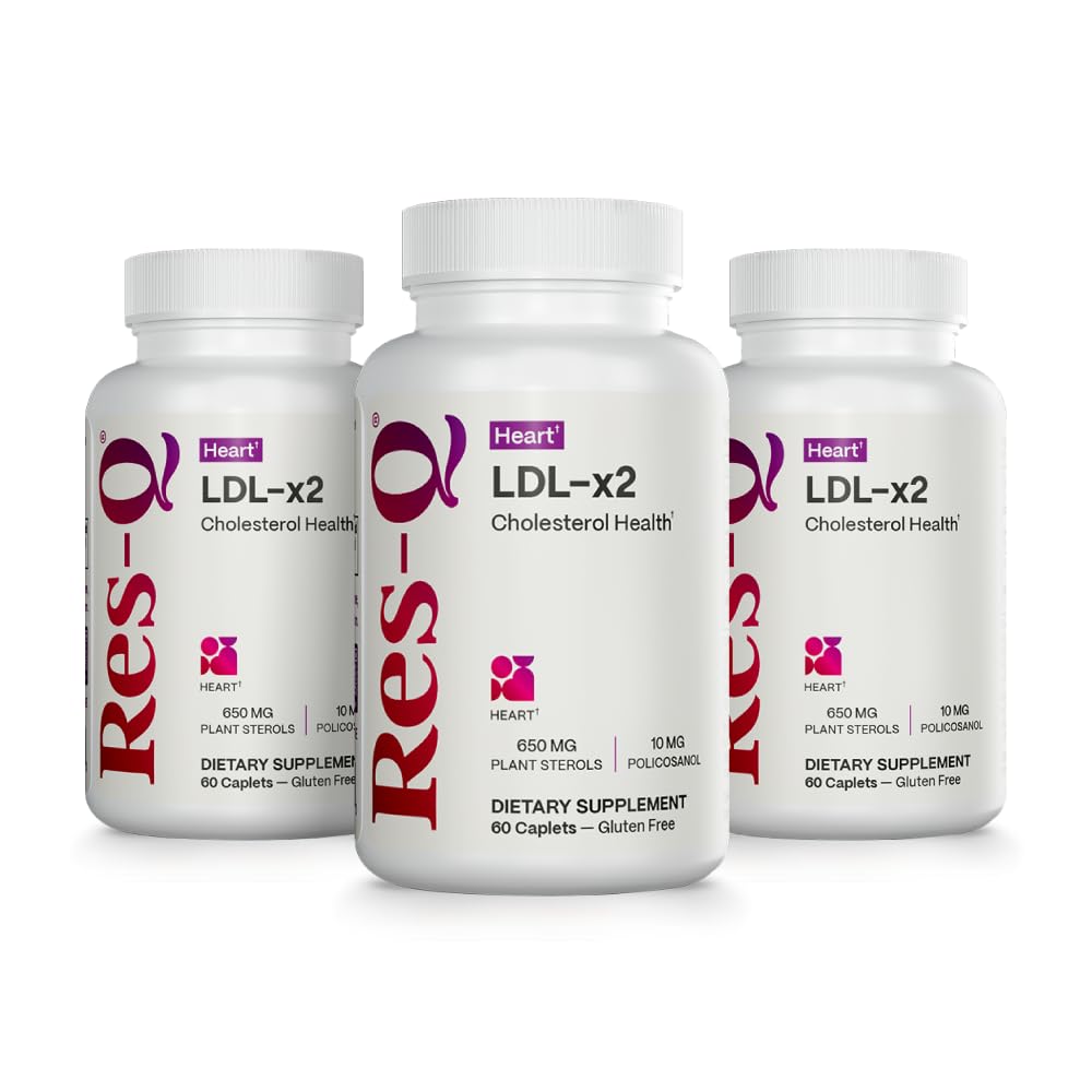 Res-Q LDL-x2 Niacin Free Caplets 180 Count