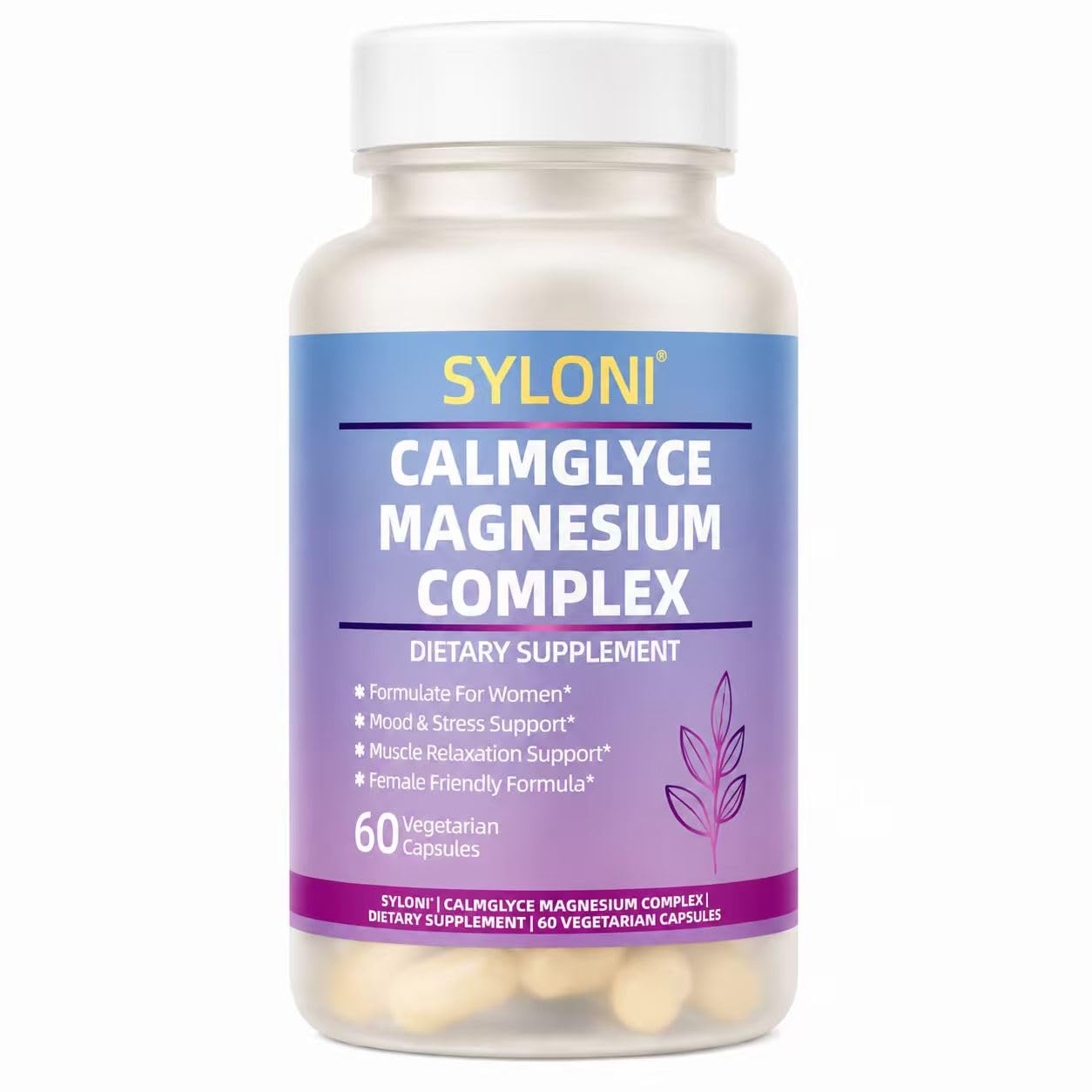 Syloni Magnesium for Women, 60 Vegetarian Capsules