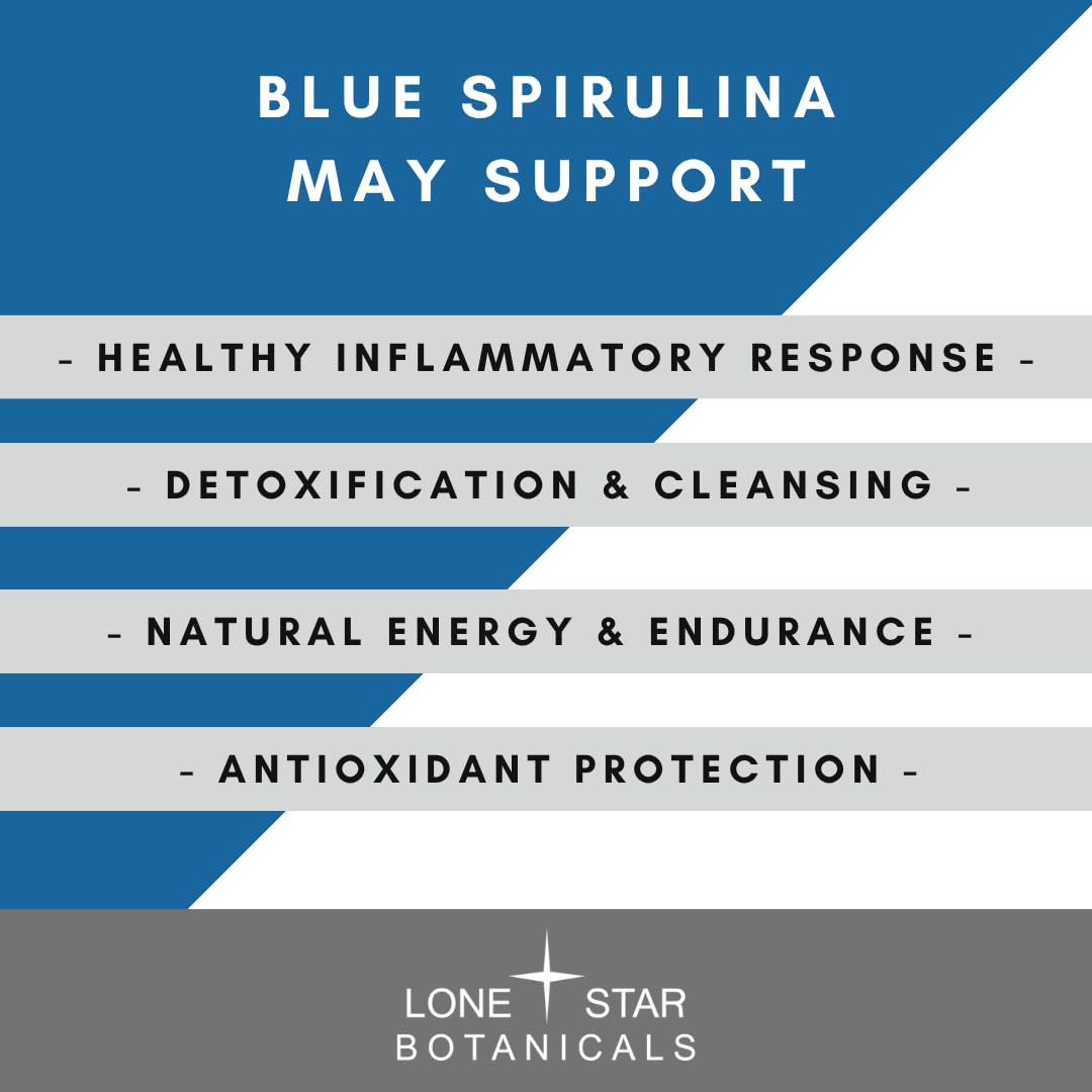 Lone Star Botanicals Organic Spirulina Capsules 60 Count