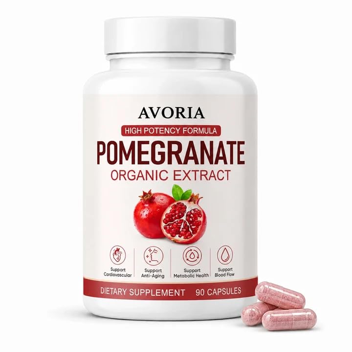 Avoria Organic Pomegranate Extract, 1 Capsule