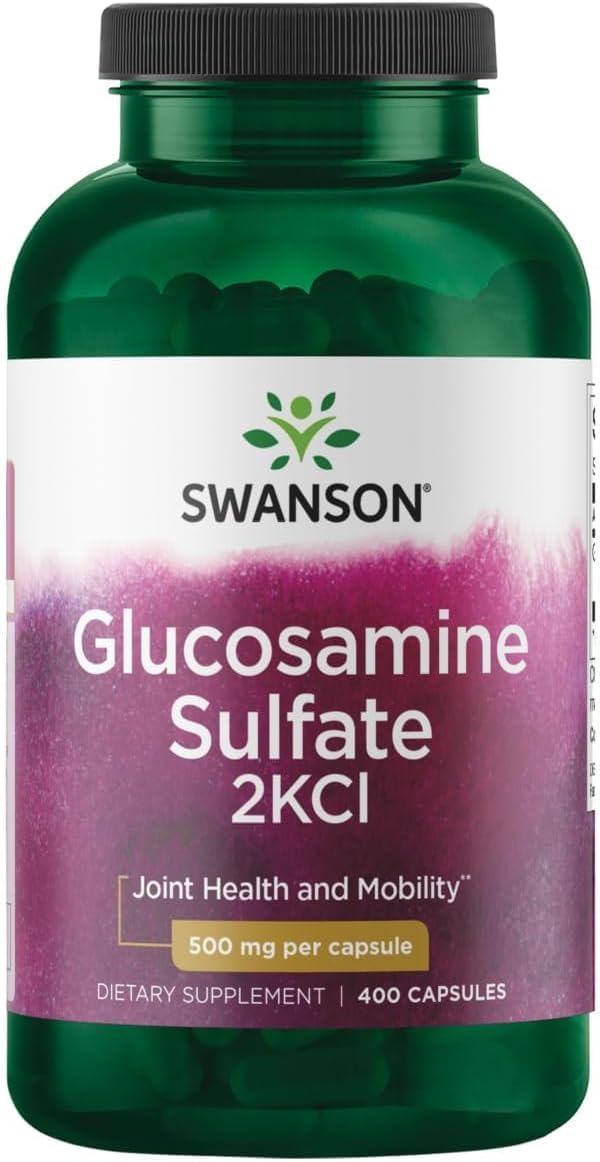 Swanson Glucosamine Sulfate 2KCl 500 Milligrams Capsule 400 Count