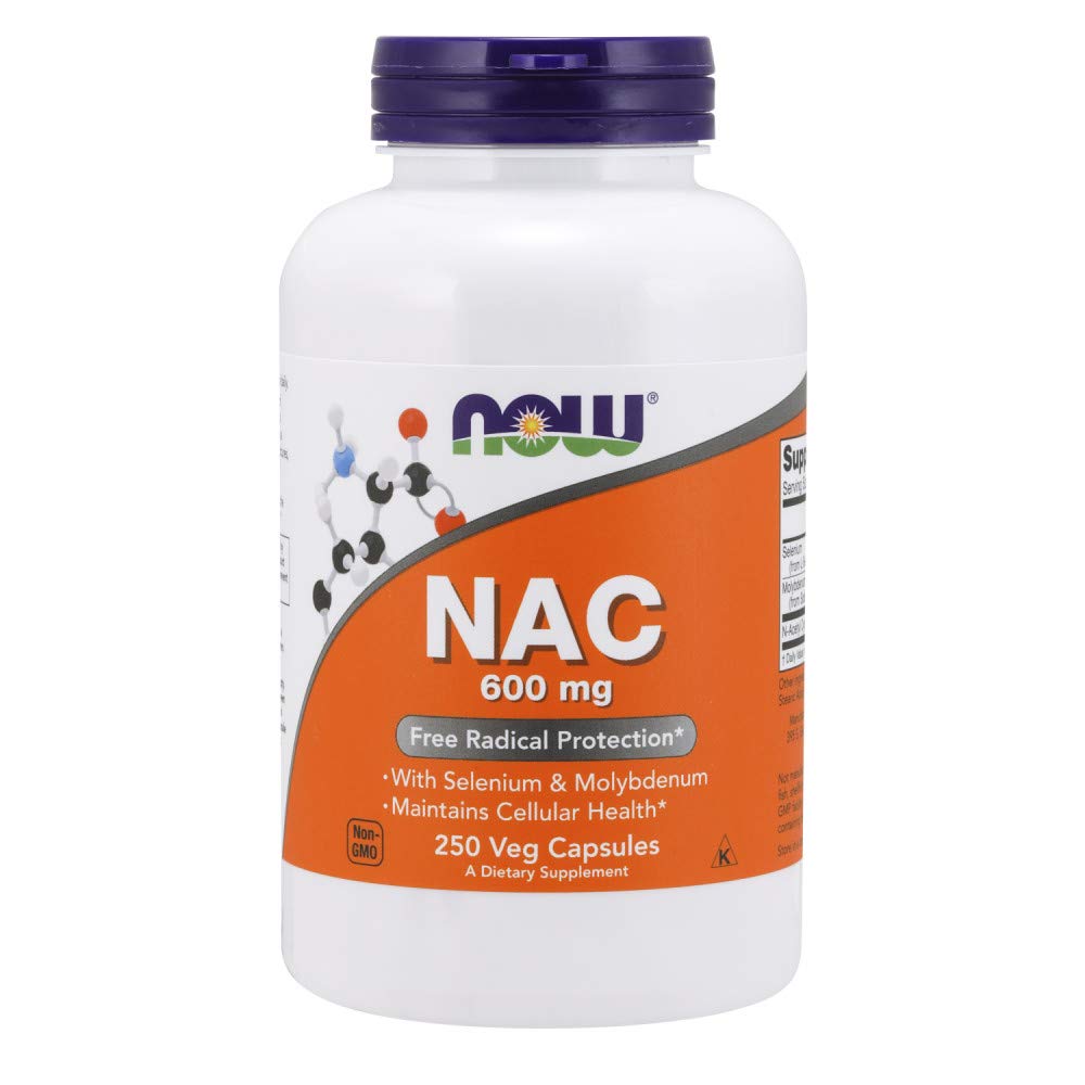 NOW Foods N-Acetyl Cysteine 600mg Capsule, 500 Capsules