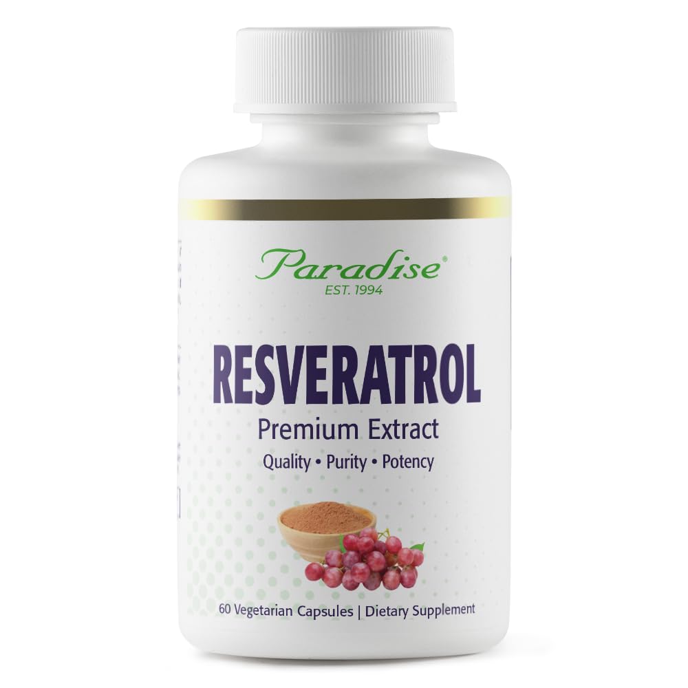 Paradise Herbs Resveratrol Capsule, 60 Capsules