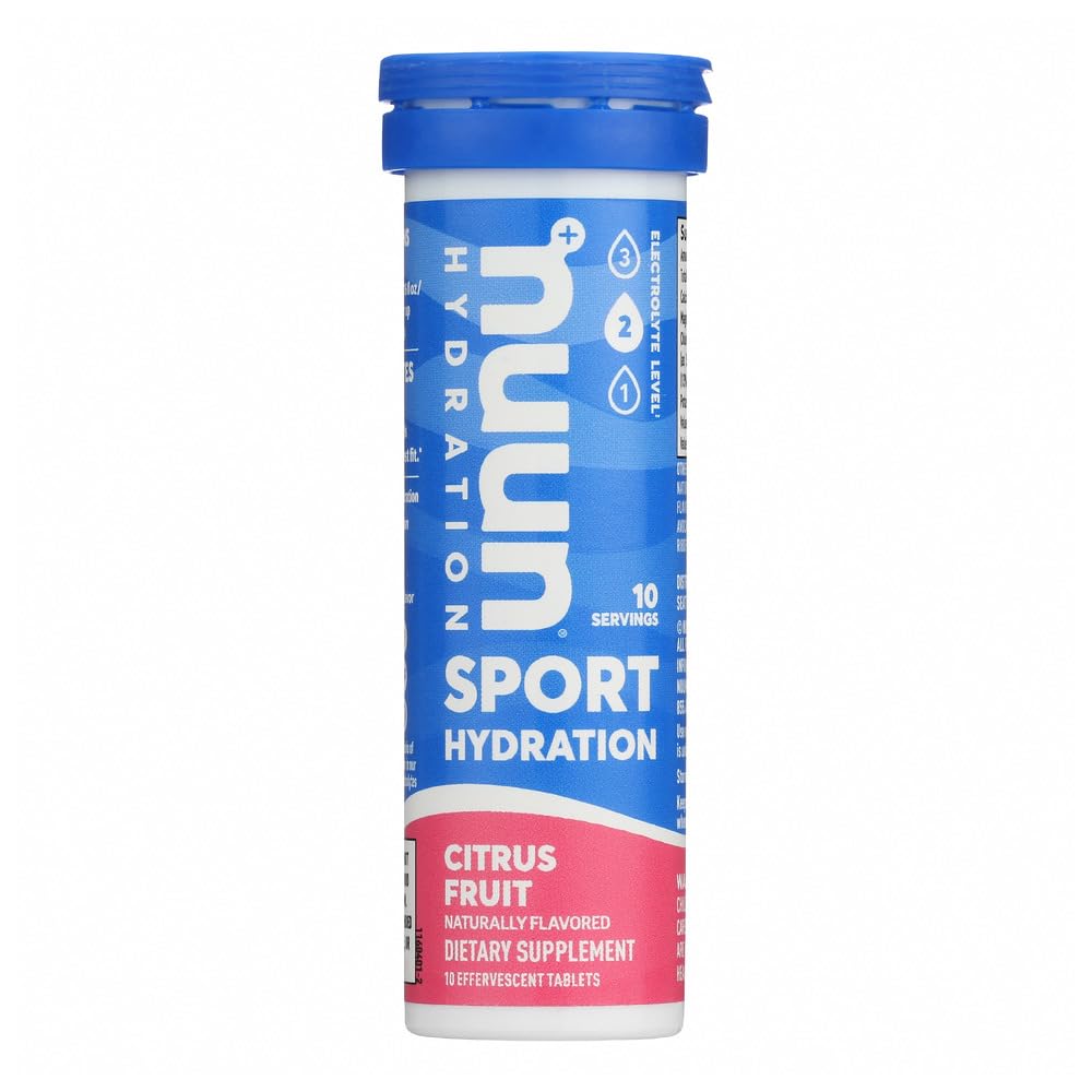 Nuun Active Citrus Fruit Electrolyte Enhanced Drink Tablets 60 Count
