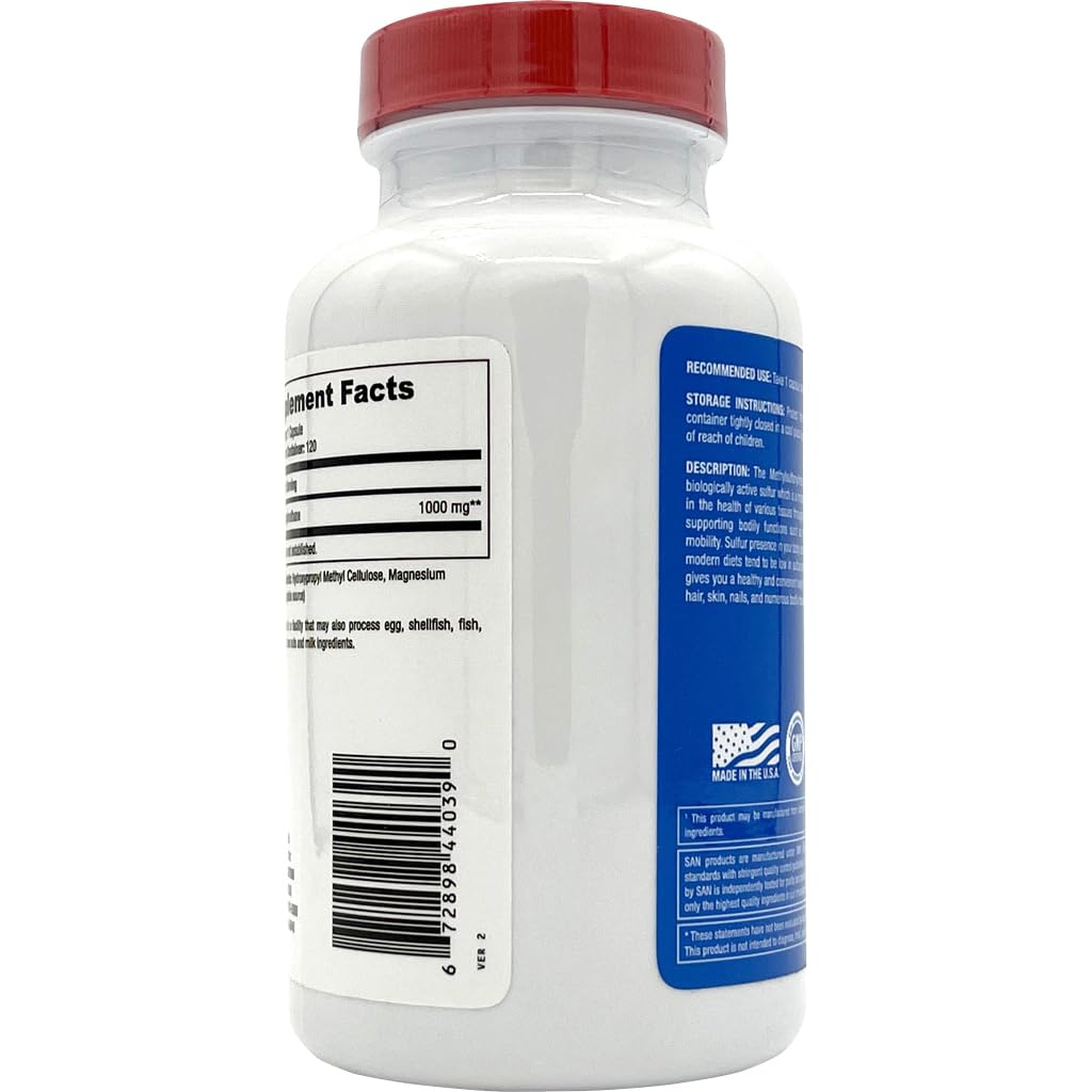 SAN MSM 1000mg Capsule, 1 Count