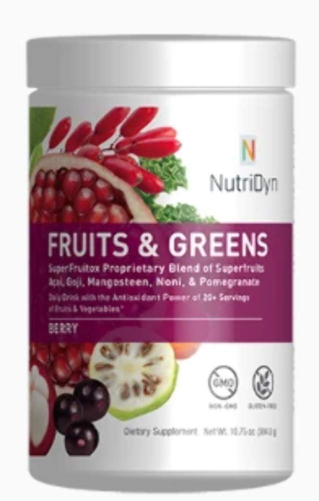 Nutri-Dyn Fruits and Greens Super Vegetox Proprietary Blend of Super Vegetables, Chlorella, Kelp, Turmeric & Kale, Certified Organic Powder 10.8 Ounces
